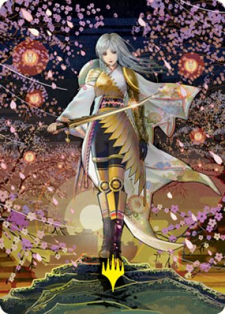 The Wandering Emperor 2 Art Card (Gold-Stamped Signature) [Kamigawa: Neon Dynasty Art Series] | Exor Games Summserside