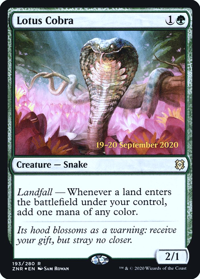 Lotus Cobra  [Zendikar Rising Prerelease Promos] | Exor Games Summserside