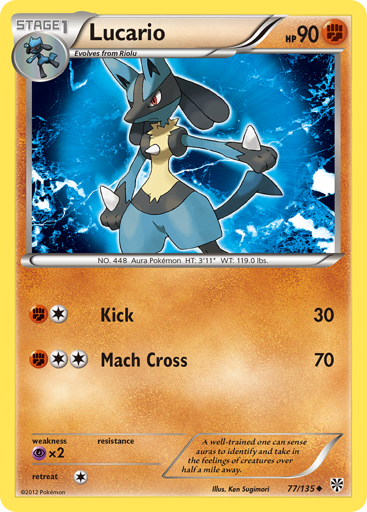 Lucario (77/135) [Black & White: Plasma Storm] | Exor Games Summserside