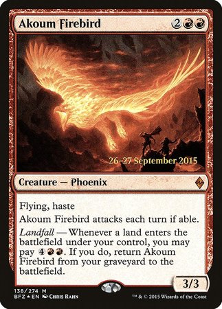 Akoum Firebird [Battle for Zendikar Promos] | Exor Games Summserside