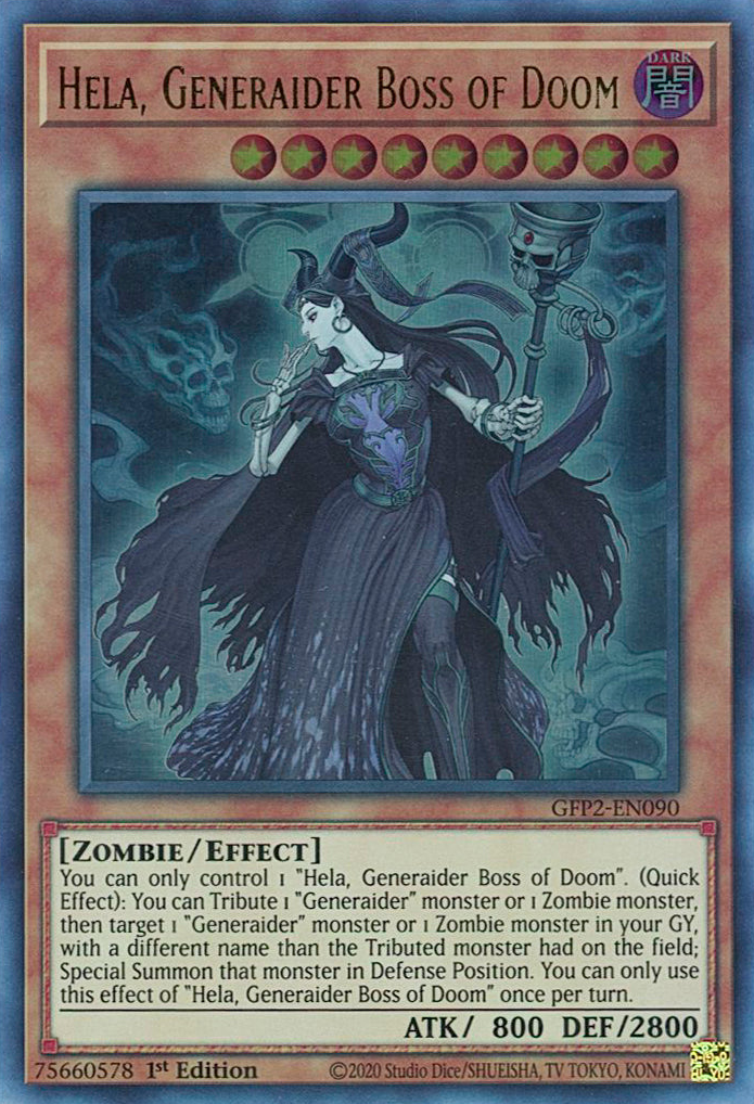 Hela, Generaider Boss of Doom [GFP2-EN090] Ultra Rare | Exor Games Summserside