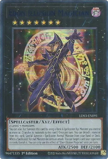 Ebon Illusion Magician (Blue) [LDS3-EN091] Ultra Rare | Exor Games Summserside