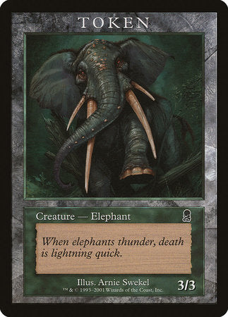 Elephant Token (Odyssey) [Magic Player Rewards 2002] | Exor Games Summserside