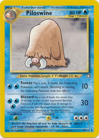 Piloswine (44/111) [Neo Genesis Unlimited] | Exor Games Summserside