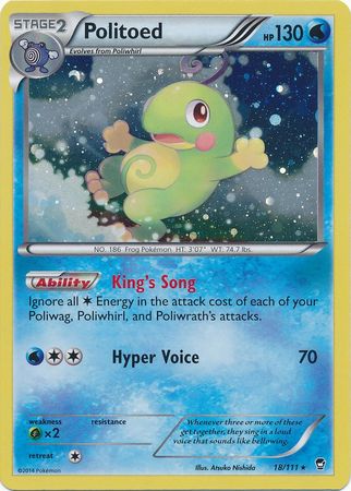 Politoed (18/111) (Cosmos Holo) [XY: Furious Fists] | Exor Games Summserside