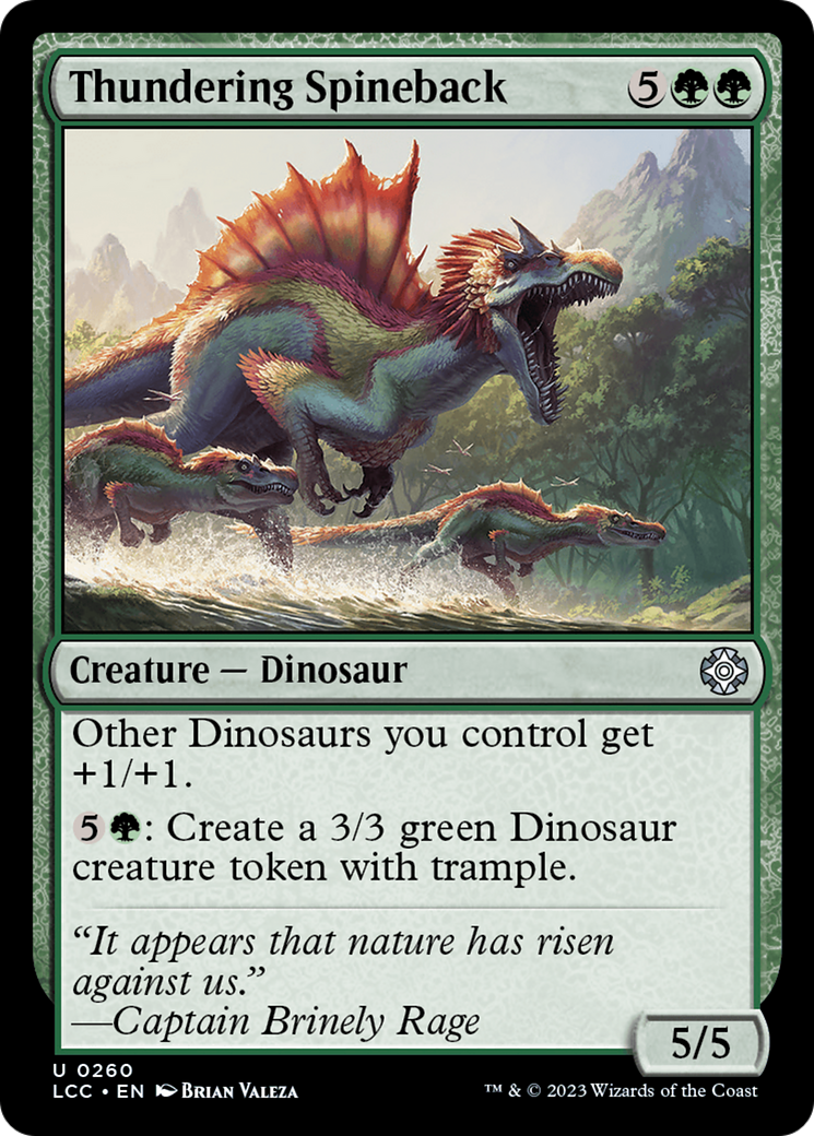 Thundering Spineback [The Lost Caverns of Ixalan Commander] | Exor Games Summserside