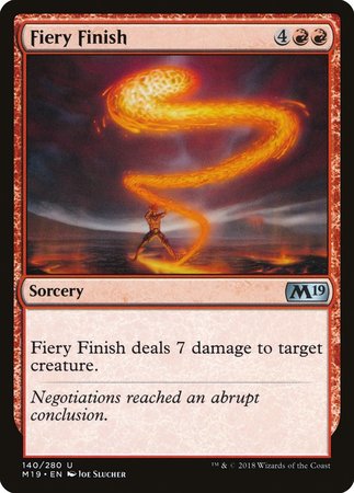 Fiery Finish [Core Set 2019] | Exor Games Summserside