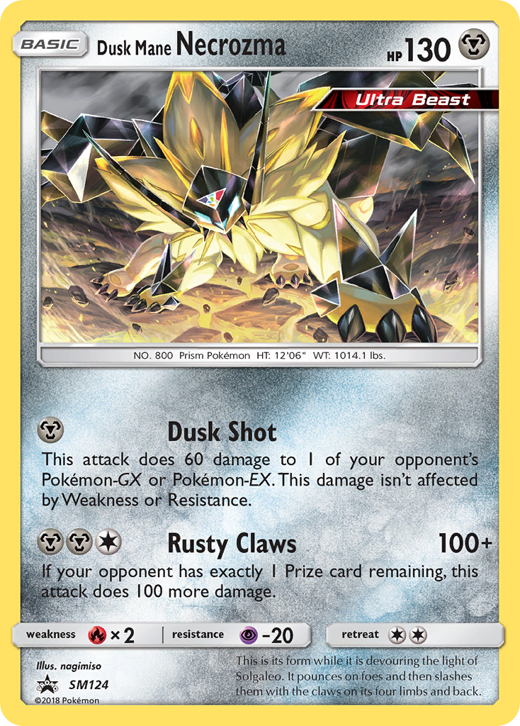 Dusk Mane Necrozma (SM124) [Sun & Moon: Black Star Promos] | Exor Games Summserside