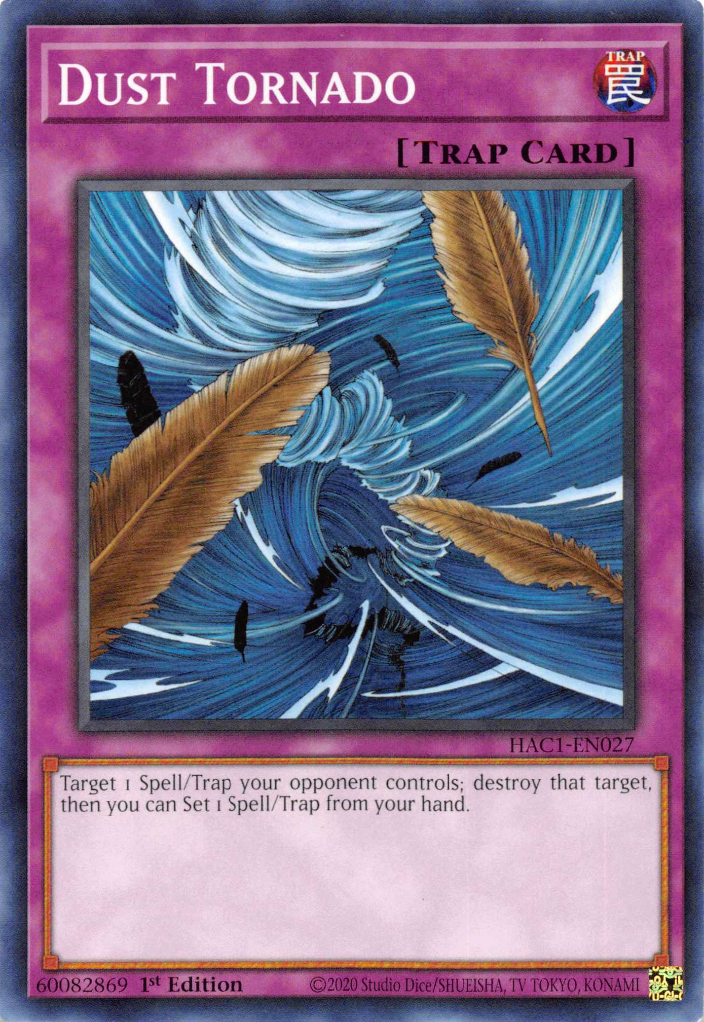 Dust Tornado (Duel Terminal) [HAC1-EN027] Parallel Rare | Exor Games Summserside