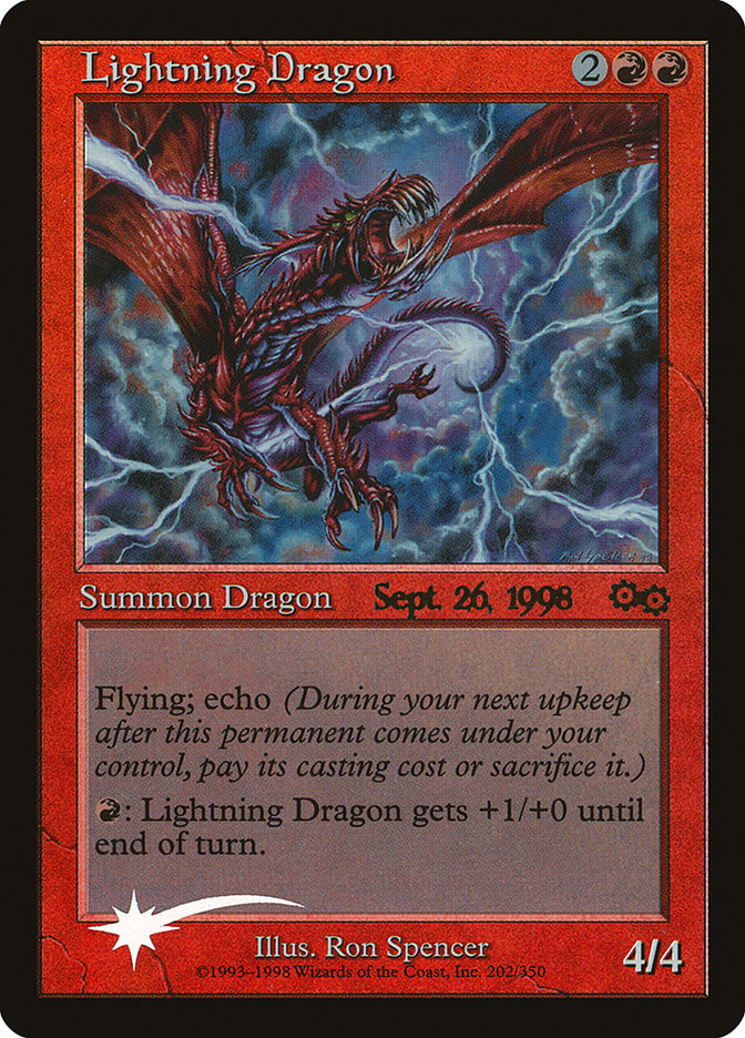 Lightning Dragon [Urza's Saga Promos] | Exor Games Summserside