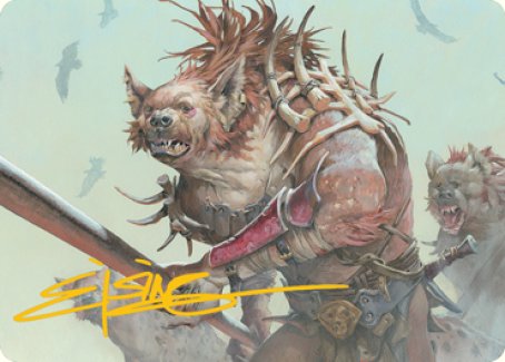 Gnoll Art Card (Gold-Stamped Signature) [Dungeons & Dragons: Adventures in the Forgotten Realms Art Series] | Exor Games Summserside
