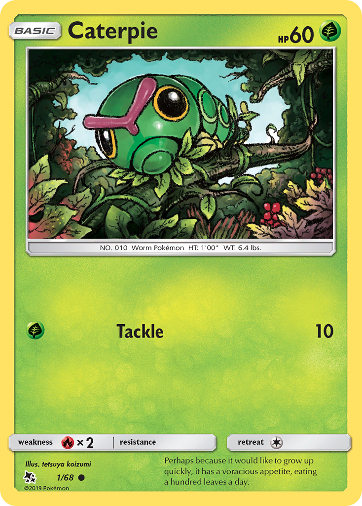 Caterpie (1/68) [Sun & Moon: Hidden Fates] | Exor Games Summserside