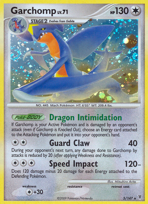 Garchomp (5/147) (Cracked Ice Holo) (Theme Deck Exclusive) [Platinum: Supreme Victors] | Exor Games Summserside