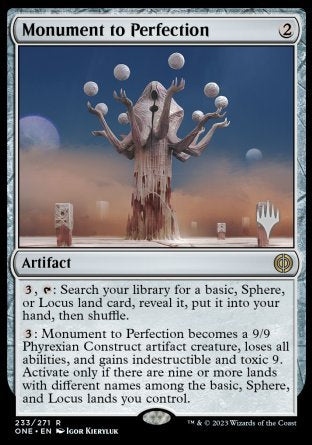 Monument to Perfection (Promo Pack) [Phyrexia: All Will Be One Promos] | Exor Games Summserside