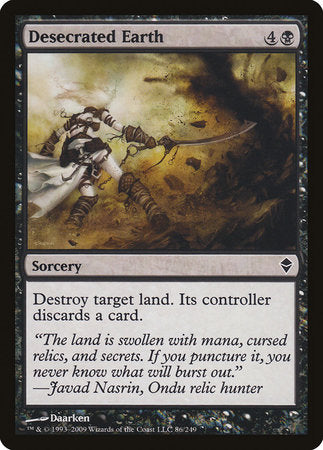 Desecrated Earth [Zendikar] | Exor Games Summserside