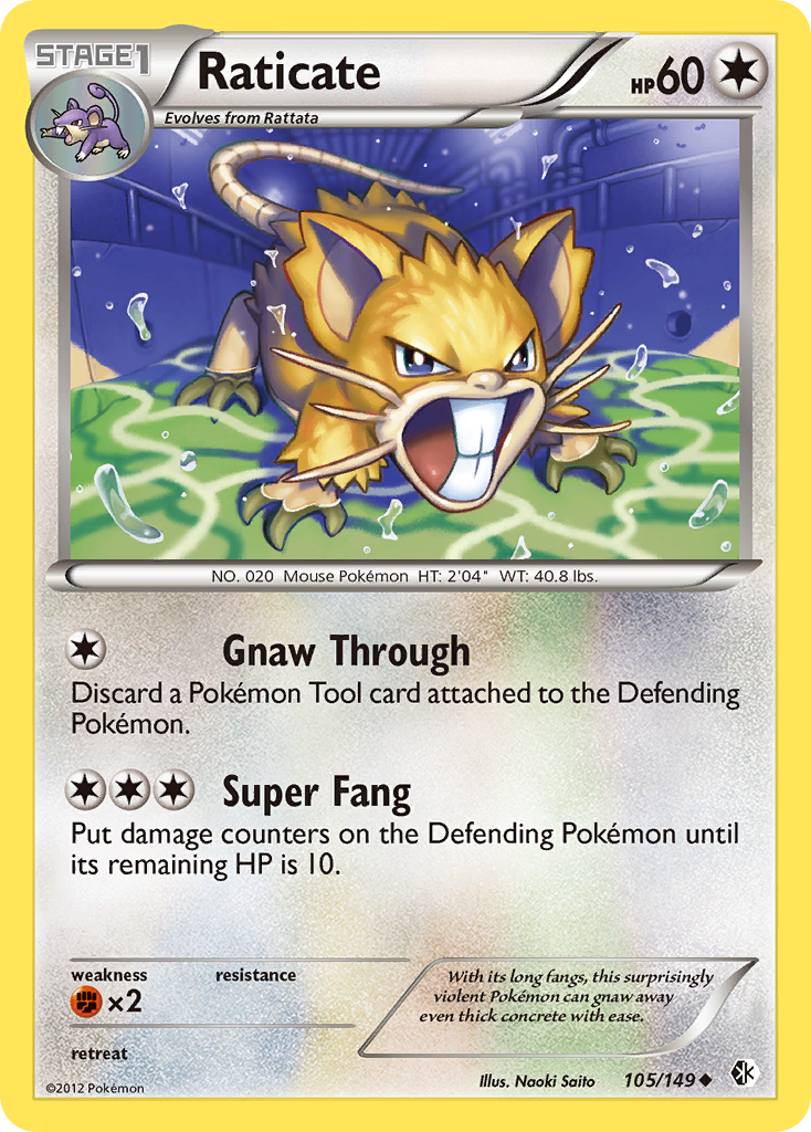 Raticate (105/149) [Black & White: Boundaries Crossed] | Exor Games Summserside