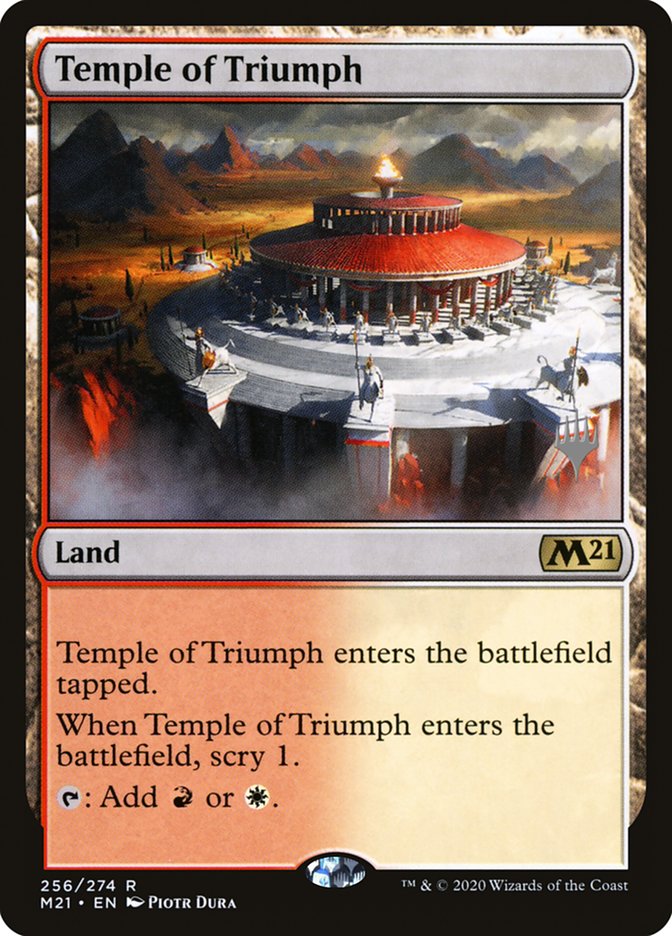 Temple of Triumph (Promo Pack) [Core Set 2021 Promos] | Exor Games Summserside