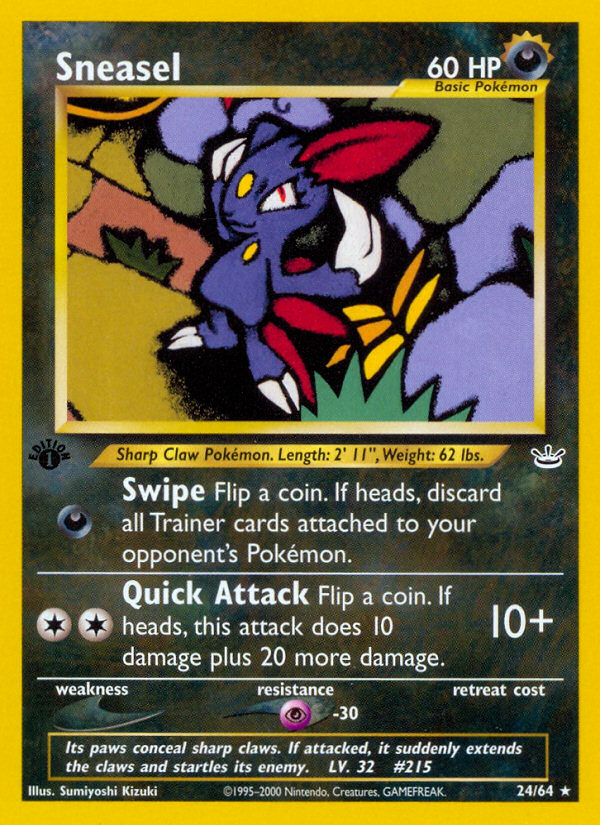 Sneasel (24/64) [Neo Revelation 1st Edition] | Exor Games Summserside