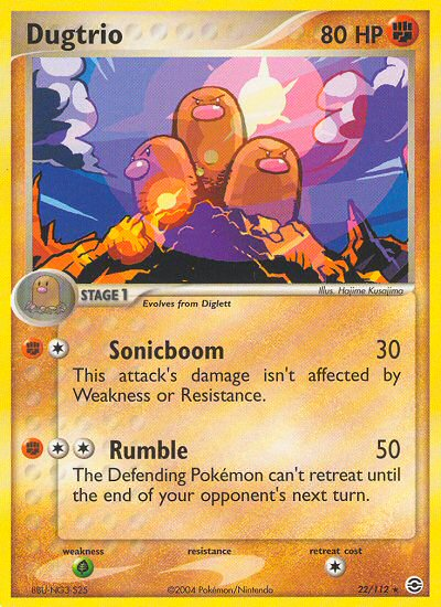 Dugtrio (22/112) [EX: FireRed & LeafGreen] | Exor Games Summserside