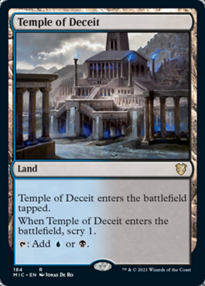 Temple of Deceit [Innistrad: Midnight Hunt Commander] | Exor Games Summserside