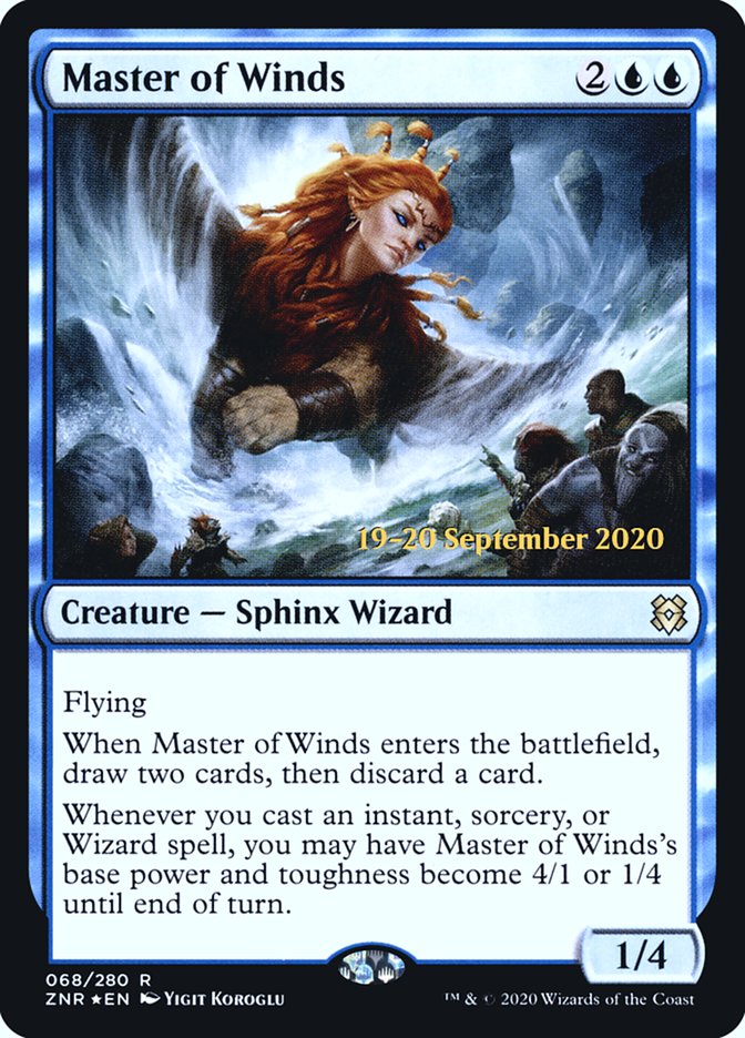 Master of Winds  [Zendikar Rising Prerelease Promos] | Exor Games Summserside