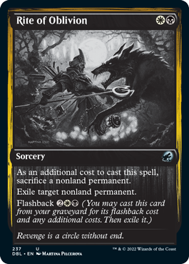 Rite of Oblivion [Innistrad: Double Feature] | Exor Games Summserside