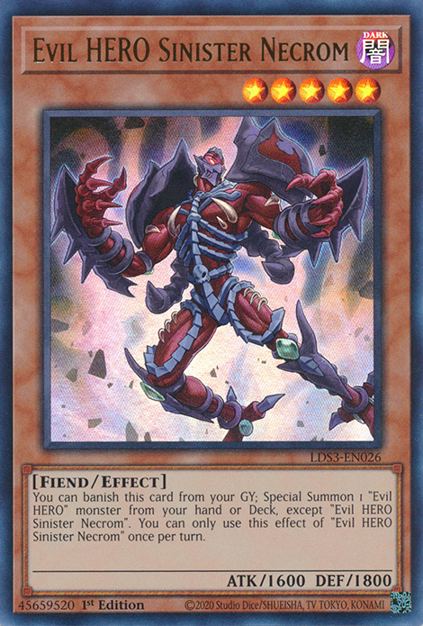 Evil HERO Sinister Necrom [LDS3-EN026] Ultra Rare | Exor Games Summserside