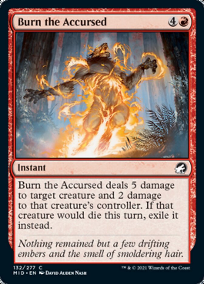 Burn the Accursed [Innistrad: Midnight Hunt] | Exor Games Summserside