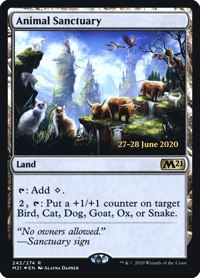 Animal Sanctuary  [Core Set 2021 Prerelease Promos] | Exor Games Summserside