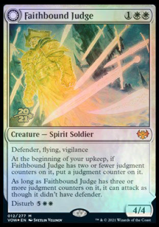 Faithbound Judge // Sinner's Judgment [Innistrad: Crimson Vow Prerelease Promos] | Exor Games Summserside