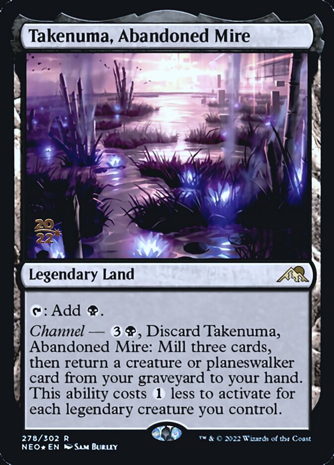 Takenuma, Abandoned Mire [Kamigawa: Neon Dynasty Prerelease Promos] | Exor Games Summserside