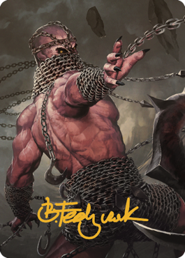 Chain Devil Art Card (Gold-Stamped Signature) [Commander Legends: Battle for Baldur's Gate Art Series] | Exor Games Summserside