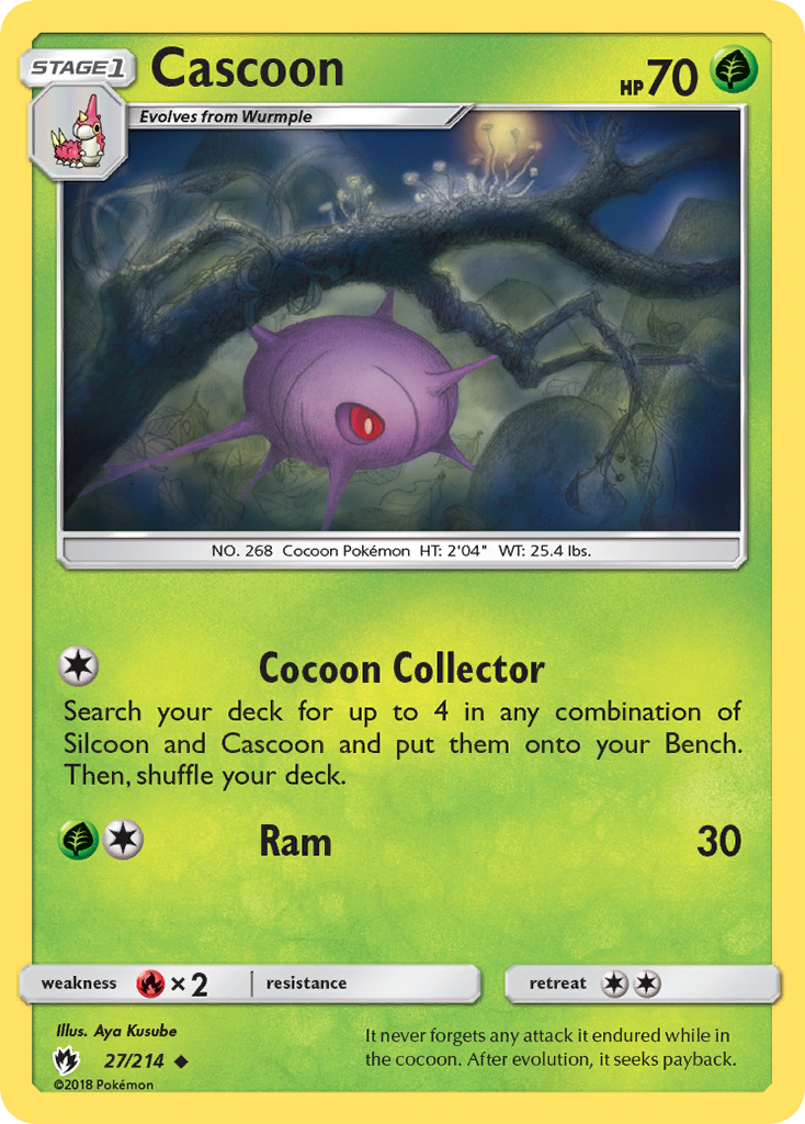 Cascoon (27/214) [Sun & Moon: Lost Thunder] | Exor Games Summserside