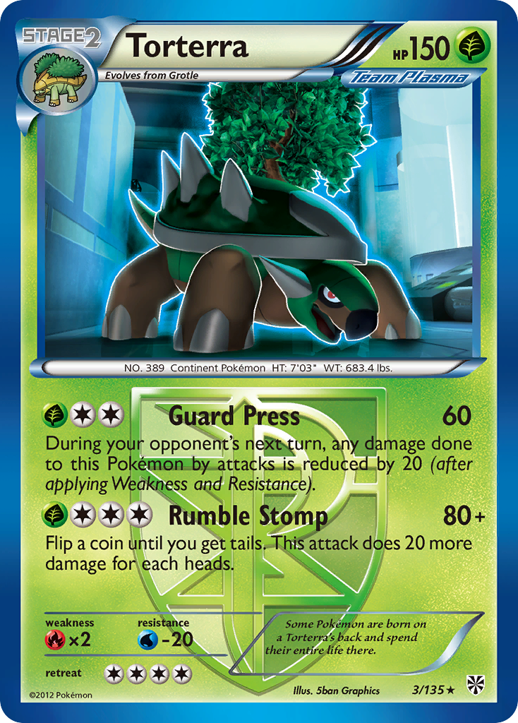 Torterra (3/135) [Black & White: Plasma Storm] | Exor Games Summserside