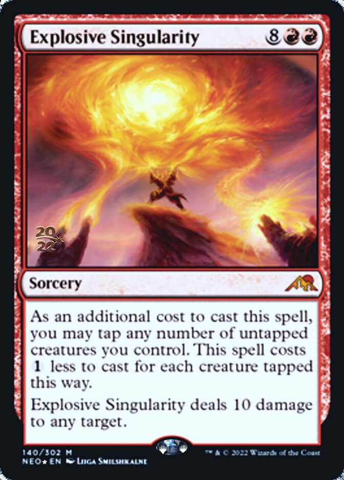 Explosive Singularity [Kamigawa: Neon Dynasty Prerelease Promos] | Exor Games Summserside