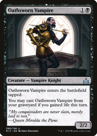 Oathsworn Vampire [Rivals of Ixalan] | Exor Games Summserside