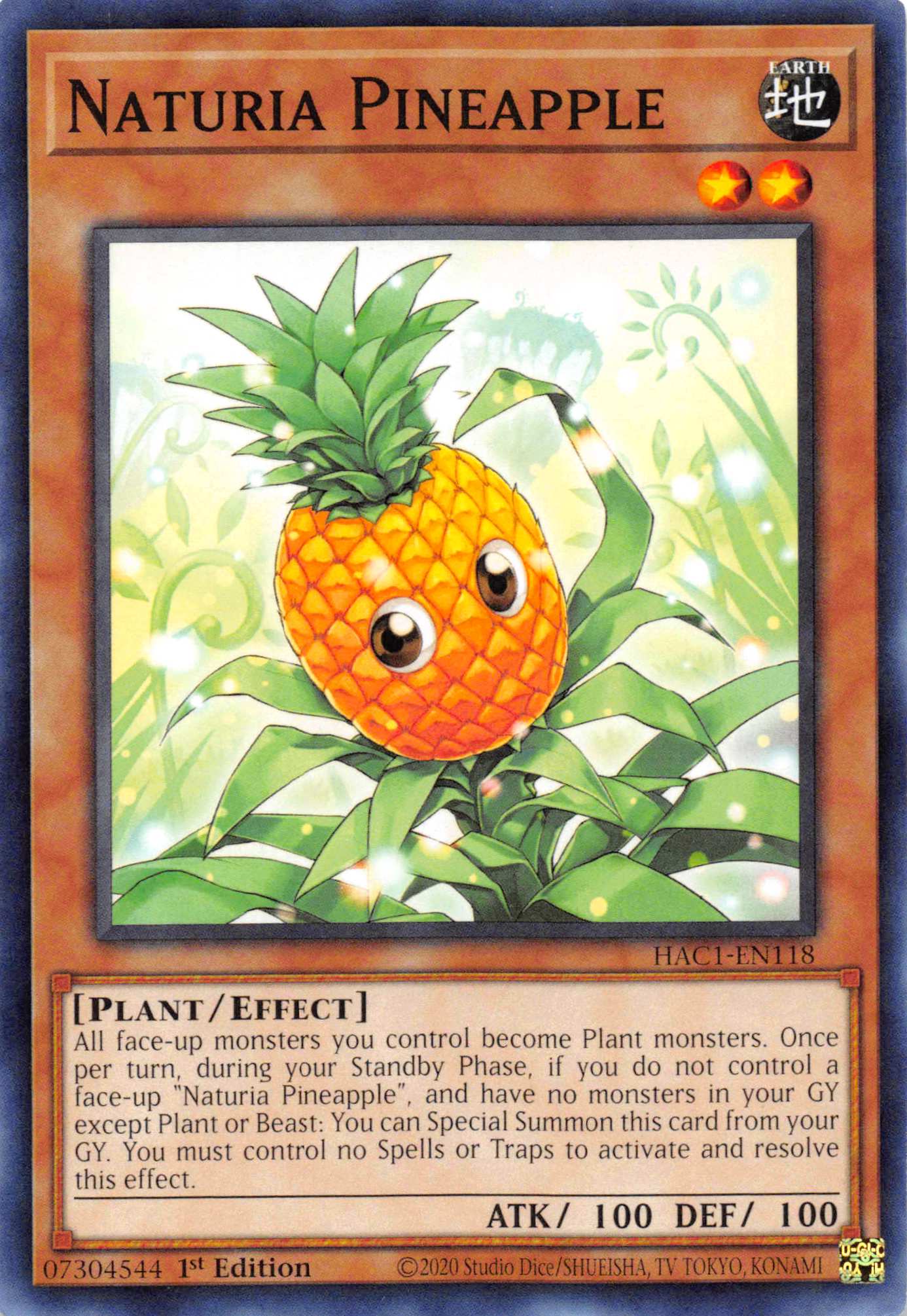 Naturia Pineapple [HAC1-EN118] Common | Exor Games Summserside