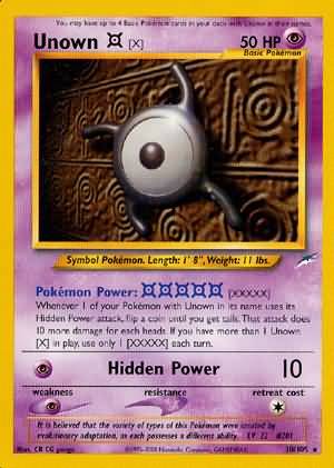 Unown [X] (30/105) [Neo Destiny Unlimited] | Exor Games Summserside