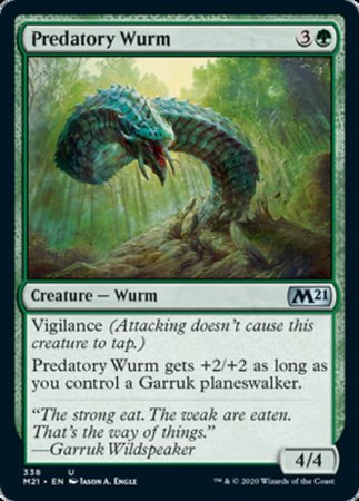 Predatory Wurm [Core Set 2021] | Exor Games Summserside