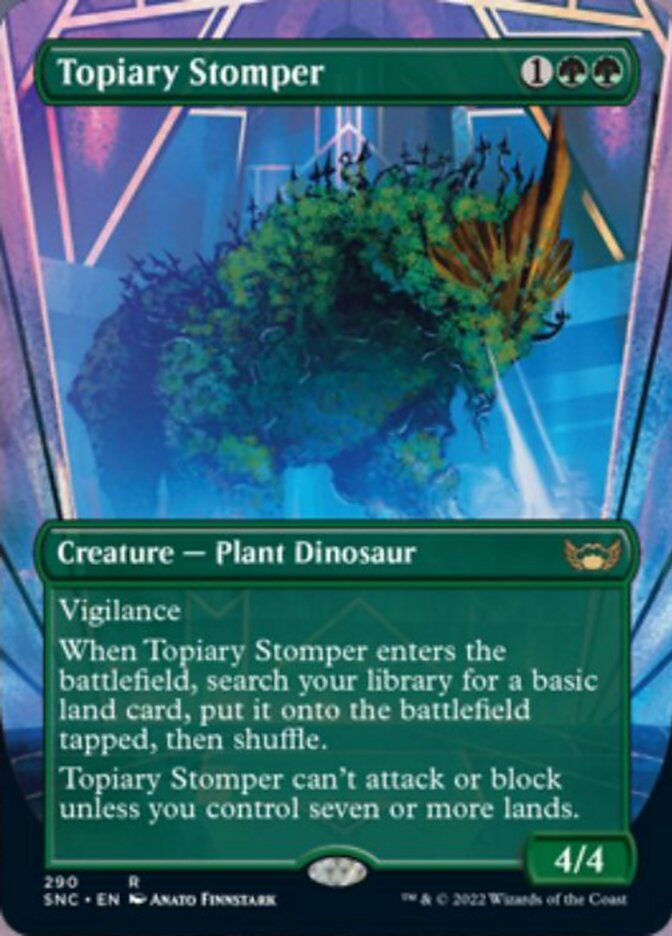 Topiary Stomper (Borderless Alternate Art) [Streets of New Capenna] | Exor Games Summserside