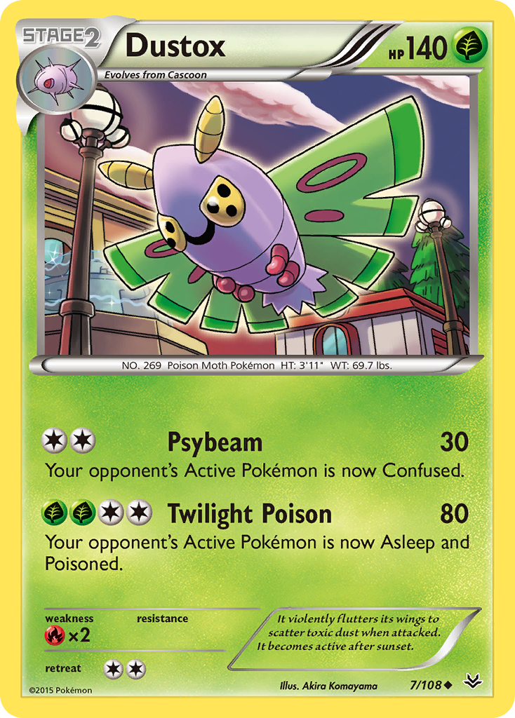 Dustox (7/108) [XY: Roaring Skies] | Exor Games Summserside