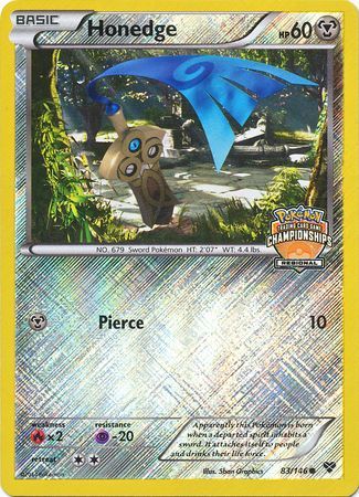 Honedge (83/146) (Regional Championship Promo) [XY: Base Set] | Exor Games Summserside