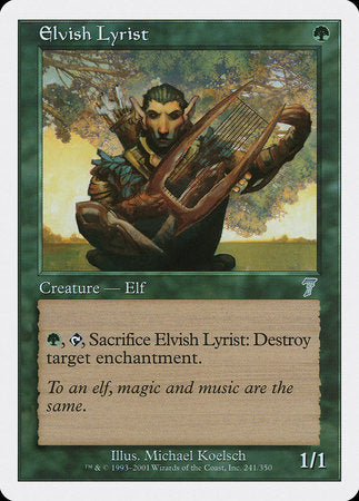 Elvish Lyrist [Seventh Edition] | Exor Games Summserside