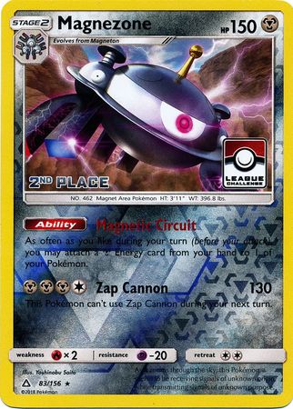 Magnezone (83/156) (League Promo 2nd Place) [Sun & Moon: Ultra Prism] | Exor Games Summserside