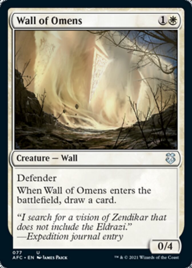 Wall of Omens [Dungeons & Dragons: Adventures in the Forgotten Realms Commander] | Exor Games Summserside