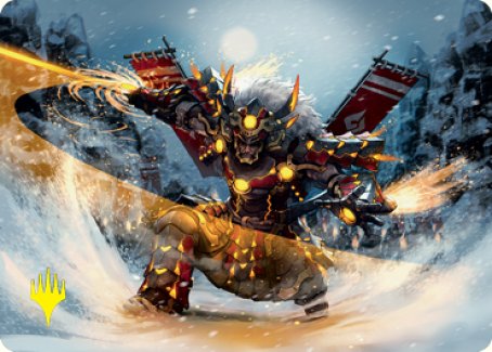 Asari Captain Art Card (Gold-Stamped Signature) [Kamigawa: Neon Dynasty Art Series] | Exor Games Summserside