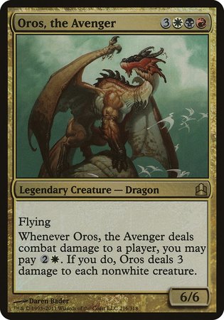 Oros, the Avenger (Oversized) [Commander 2011 Oversized] | Exor Games Summserside