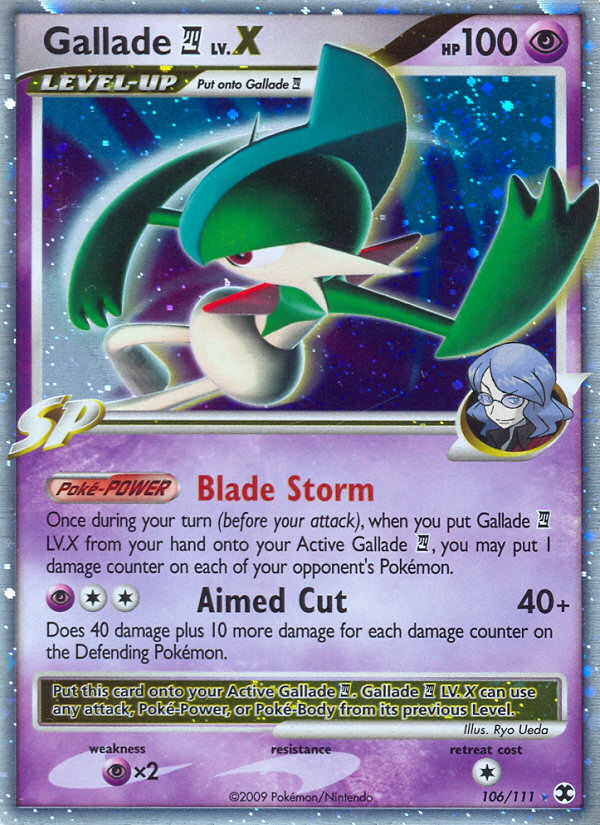 Gallade LV.X (106/111) [Platinum: Rising Rivals] | Exor Games Summserside