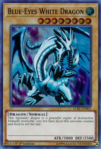 Blue-Eyes White Dragon (Version 1) [LCKC-EN001] Ultra Rare | Exor Games Summserside