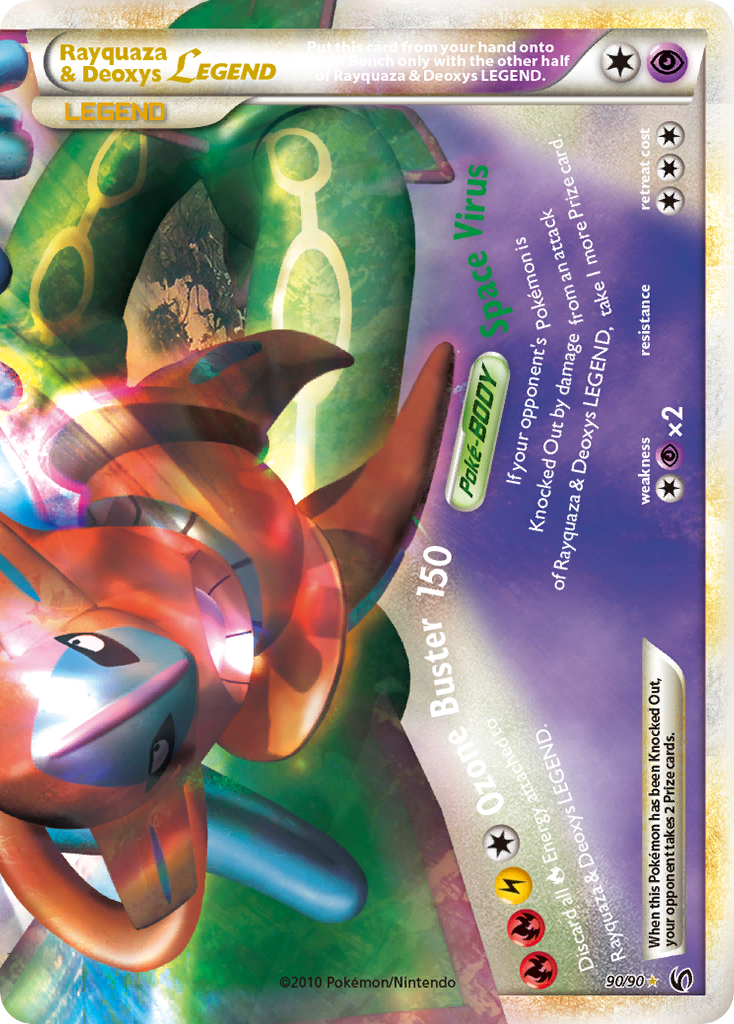 Rayquaza & Deoxys LEGEND (90/90) [HeartGold & SoulSilver: Undaunted] | Exor Games Summserside